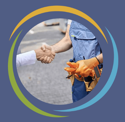 Property Maintenance person shaking hands
