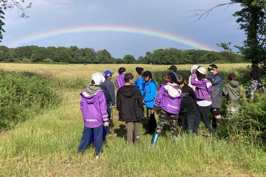 Ealing pupils on residential trip