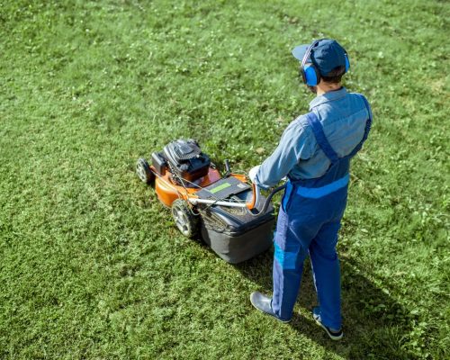 Lawn mowing