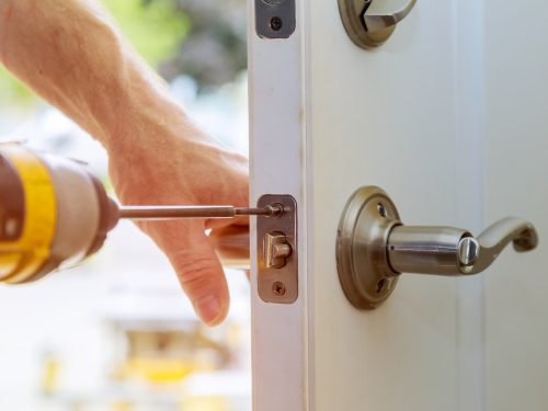 Door lock installation